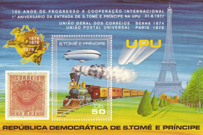 S.TOME E PRINCIPE UPU 1978 30 E foto