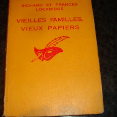R. et F. Lockridge- Vieilles familles , vieux papiers- col Le Masque-in franceza