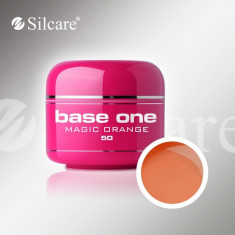 gel uv Polonia Silcare Base one color Magic Orange 5 ml, pentru unghii false / manichiura, gel colorat, IMPORTATOR DIRECT, cod 36A foto