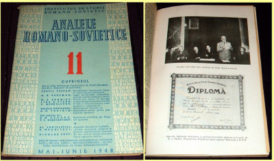 1948 Analele romano-sovietice Nr 11, Institutul de Studii Romano-Sovietic ARLUS foto