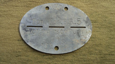 DOG TAG WEHRMACHT CAVALERIE - 1 K.D. DON KOS. REITER-REGIMENT 5 foto