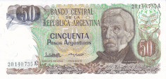 Bancnota Argentina 50 Pesos Argentinos (1984 - 85) - P314 UNC foto