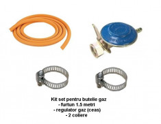 Kit set pentru butelie gaz foto