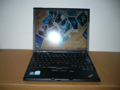 LAPTOP ULTRAPORTABIL LENOVO X61S, DISPLAY 12,1&amp;quot;, Intel Core 2 Duo L7500 , 160 GB HDD SATA, 2GB DDR2, WIRELESS, CITITOR AMPRENTA SI CARDURI foto