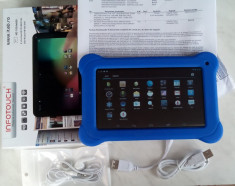 Tableta InfoTouch iTab 703, 1 GB RAM, mini HDMI, folie + protectie silicon NOU foto
