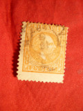Timbru 2 1/2C galben 1870 Indiile Olandeze ,dant.13x14 ,stampilat