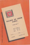 Eticheta Galben de Crom Auriu