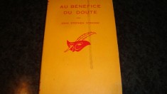 John Stephen Strange - Au benefice du doute - colectia Le Masque - 1963 - in limba franceza
