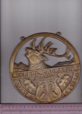 bnk dv Emblema metalica dimensiuni mari - Cerbul Carpatin Brasov - TAP Carpati foto