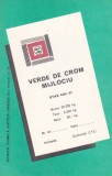 Eticheta Verde de Crom Mijlociu