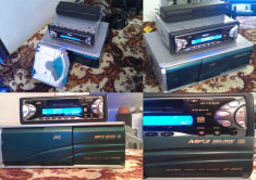 Radio casetofon auto JVC KS-FX742R cu magazie JVC CH-X1500 cu 12 CD MP3 + sistem de prindere. foto