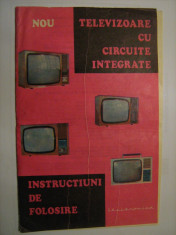 Pliant / instructiuni de folosire televizoare cu circuite integrate - anii 80 foto