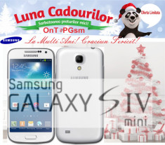 Telefon Mobil Samsung Galaxy S4 Mini i9195, Procesor Dual Core 1.7GHz Krait, 8GB Flash, 8MP, Wi-Fi, 4G,Android 4.2.2 Jelly Bean (Alb) foto