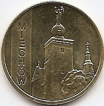 Polonia 2 Zloti 2010 (comemorativa: Miechow ) KM-760 UNC !!! foto