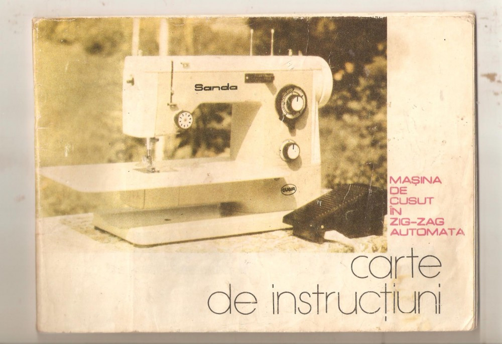 Masina de cusut in zig-zag automata-carte de instructiuni | arhiva Okazii.ro