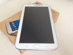 SAMSUNG TAB 3 7&amp;#039;&amp;#039; T211 Wi-FI+3G WHITE stare foarte buna , necodat , PACHET COMPLET foto