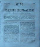 Cumpara ieftin Curier romanesc , gazeta politica , comerciala si literara , nr. 93 din 1839