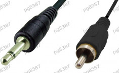 Cablu adaptor jack tata 3,5mm mono - RCA tata - 127886 foto