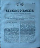 Cumpara ieftin Curier romanesc , gazeta politica , comerciala si literara , nr. 97 din 1839