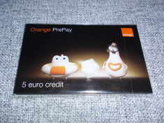 vand cartela cu numar orange credit 5 euro sigilata foto