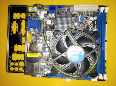 Kit Placa De Baza ASROCK H61M-ITX+Core i3-2120,3.30 GHz+Cooler,import Germania foto