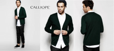 CALLIOPE ITALY, CARDIGAN Barbati, Negru, Marime XL/XXL. foto