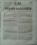 Cumpara ieftin Curier romanesc , gazeta politica , comerciala si literara , nr. 15 din 1839
