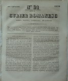 Cumpara ieftin Curier romanesc , gazeta politica , comerciala si literara , nr. 21 din 1839
