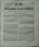 Curier romanesc , gazeta politica , comerciala si literara , nr. 20 din 1839