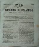 Curier romanesc , gazeta politica , comerciala si literara , nr. 10 din 1839