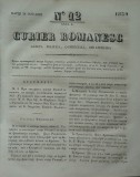 Cumpara ieftin Curier romanesc , gazeta politica , comerciala si literara , nr. 12 din 1839