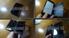 Husa Samsung Galaxy S2 I9100 carte flip cover s view cu capac baterie + FOLIE foto