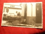 Ilustrata -Fotografie interbelica Bucuresti - Biserica Hagiu -str. Traian