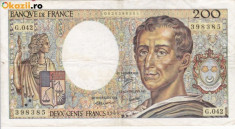 FRANTA 200 francs 1986 VF-/VF!!! foto