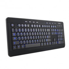 Tastatura led albastru/rosu Modecom MC-9006 foto