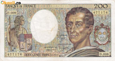 FRANTA 200 francs 1981 VF!!! foto