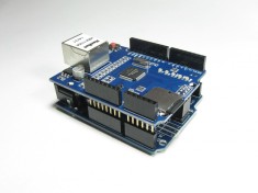 PLACA DE DEZVOLTARE CLONA ARDUINO + SHIELD ETHERNET + MICROSD ARDUINO foto