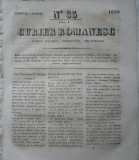 Cumpara ieftin Curier romanesc , gazeta politica , comerciala si literara , nr. 35 din 1839