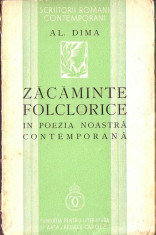 Al. Dima - Zacaminte folclorice in poezia noastra contemporana foto