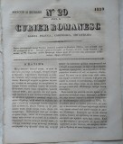 Cumpara ieftin Curier romanesc , gazeta politica , comerciala si literara , nr. 29 din 1839