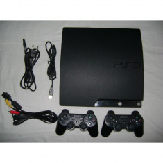 Playstation 3 - PS3 Slim modabil, 160 Gb + 2 controllere ds3 + jocuri foto