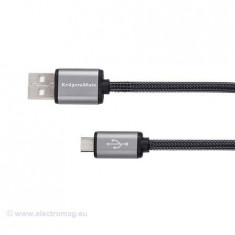 CABLU USB TATA-MICRO USB TATA 0.2M KRUGER&amp;amp;MAT foto