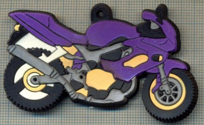 ATAM2001 698 - TEMATICA MOTOCICLISM - PLACHETA PLASTIC + MAGNET, PENTRU FIXARE DECORATIVA, PE FRIGIDER(PE ORICE SUPORT METALIC) -starea care se vede foto