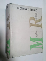 DICTIONAR TEHNIC MAGHIAR - ROMAN foto