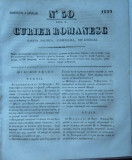 Cumpara ieftin Curier romanesc , gazeta politica , comerciala si literara , nr. 50 din 1839