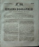 Cumpara ieftin Curier romanesc , gazeta politica , comerciala si literara , nr. 54 din 1839