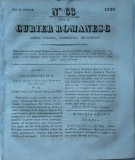 Cumpara ieftin Curier romanesc , gazeta politica , comerciala si literara , nr. 63 din 1839
