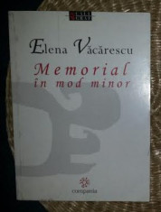 Memorial in mod minor / Elena Vacarescu 2001 foto