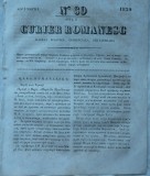 Cumpara ieftin Curier romanesc , gazeta politica , comerciala si literara , nr. 39 din 1839