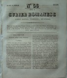 Cumpara ieftin Curier romanesc , gazeta politica , comerciala si literara , nr. 56 din 1839